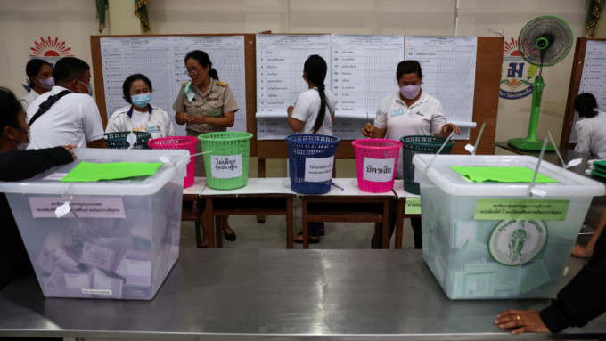 泰國今日舉行全國選。(路透社)