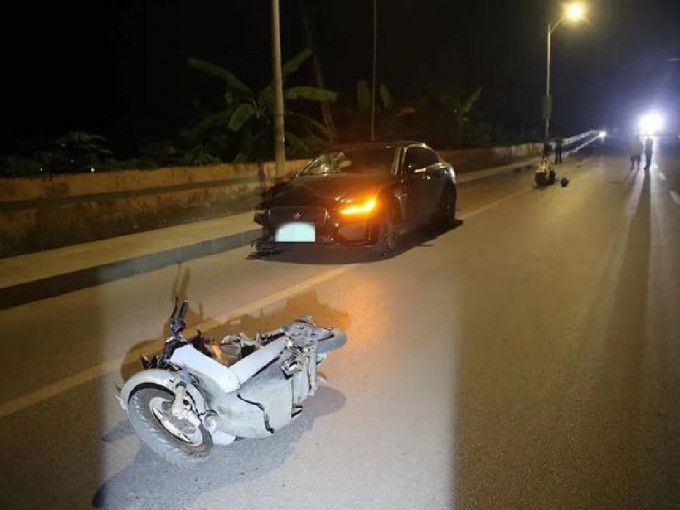 广西私家车司机醉驾，撞毙3名电单车司机。 （网上图片）