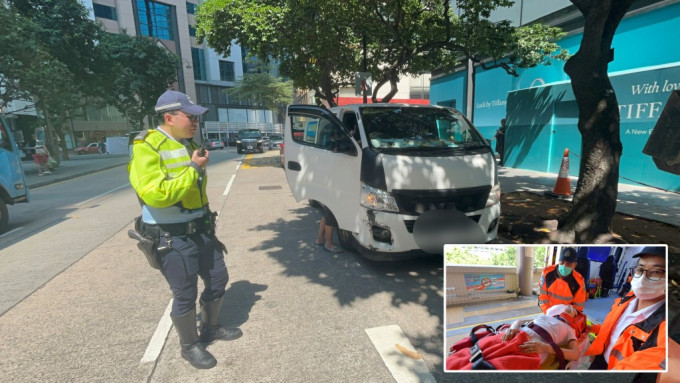 客貨車撞倒過路女子，女子昏迷送院搶救。
