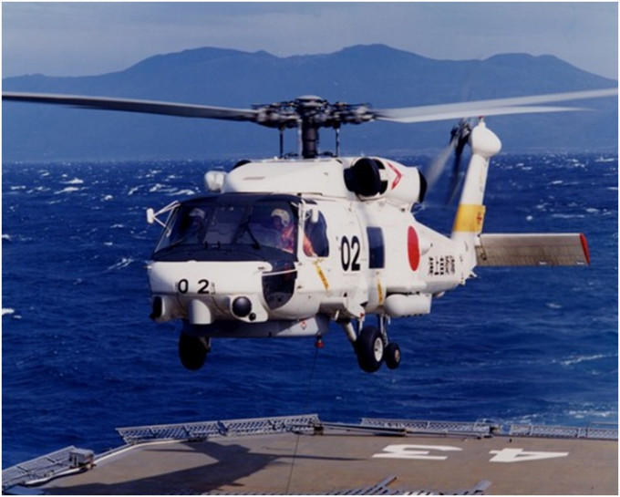 圖為日本海上自衛隊SH-60J型反潛直升機。網圖