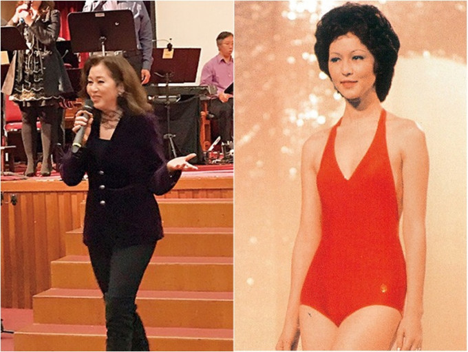 1975年港姐冠軍張瑪莉，日前到九龍塘一間教會，為佈道會做見證。《東周刊》圖片