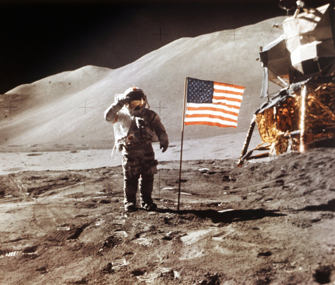美國對上一次派人登陸月球已是1972年。　美聯社圖片