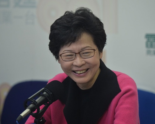 林鄭月娥表示，今日稍後會遞交提交選委提名參選。