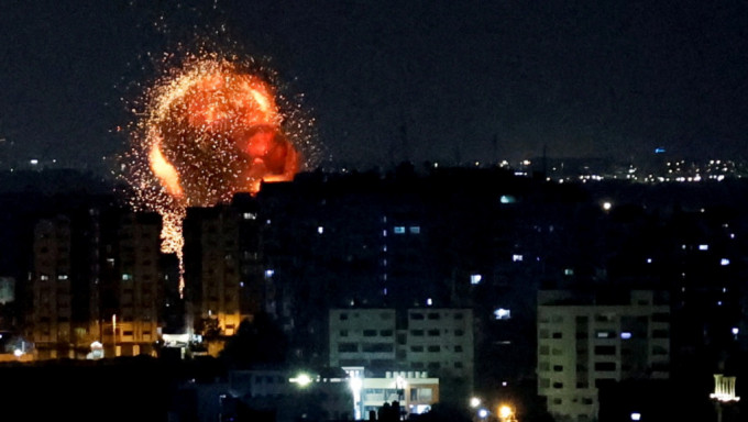 以色列南部遭到来自加沙地带的火箭炮袭击。路透社