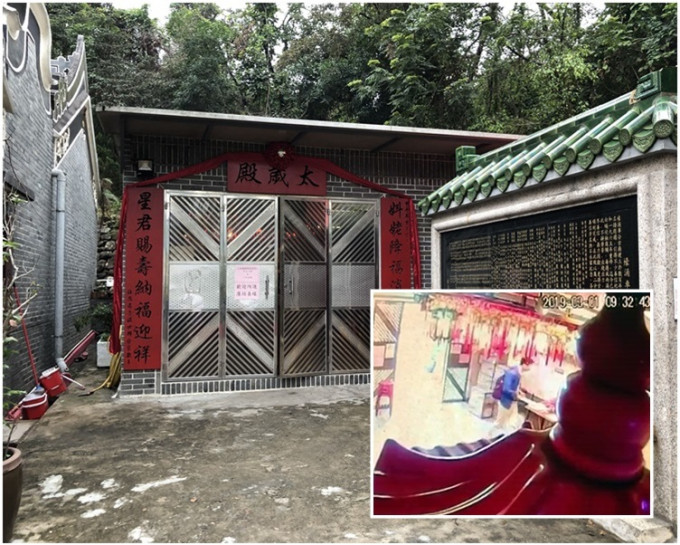 西贡蚝涌车公庙昨早发生盗窃案。