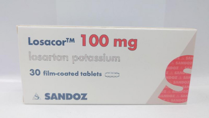 Losacor 100毫克药片。政府新闻处