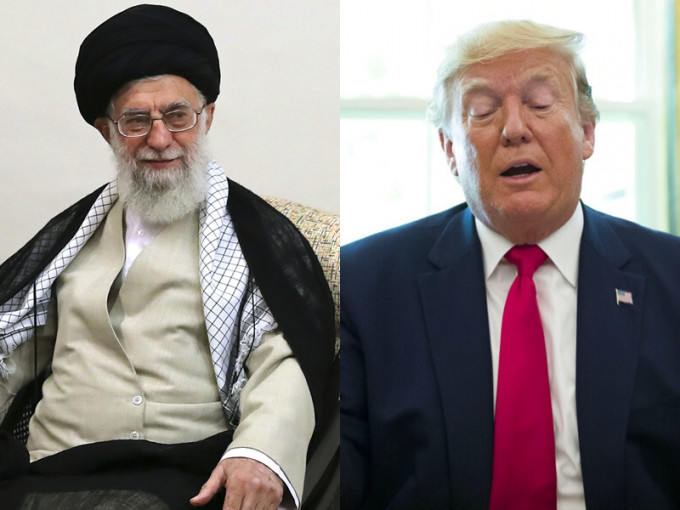 國白宮周一宣布對伊朗最高精神領袖哈梅內伊和8名軍方高級將領實施制裁措施。　AP圖片