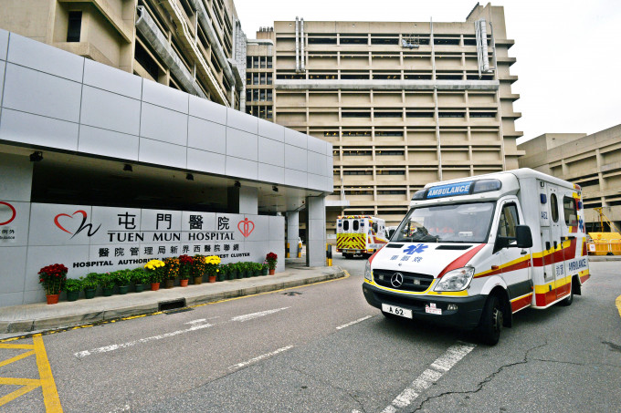 夏季流感殺到，屯門醫院兒科病房連日迫爆。資料圖片