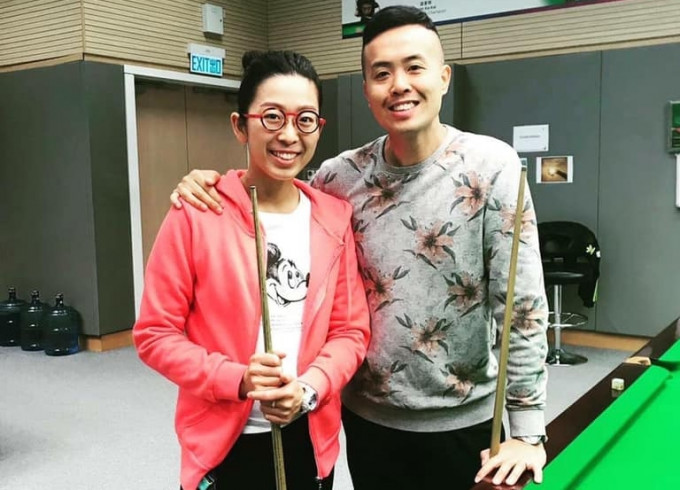 吴安仪(左)及傅家俊双双获得外卡出战世巡赛。 香港桌球总会图片