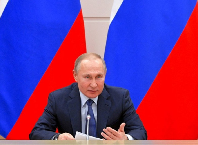 俄羅斯總統普京在修憲會議上，表明反對同性婚姻合法化。AP