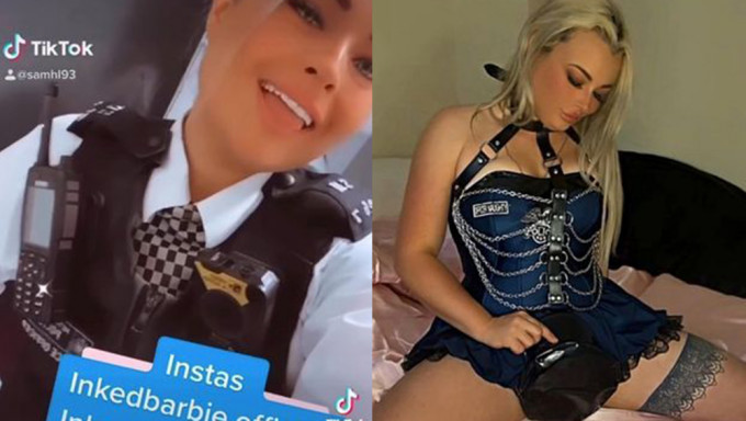 女警因发布「制服诱惑影片」同事揭发后被停职。