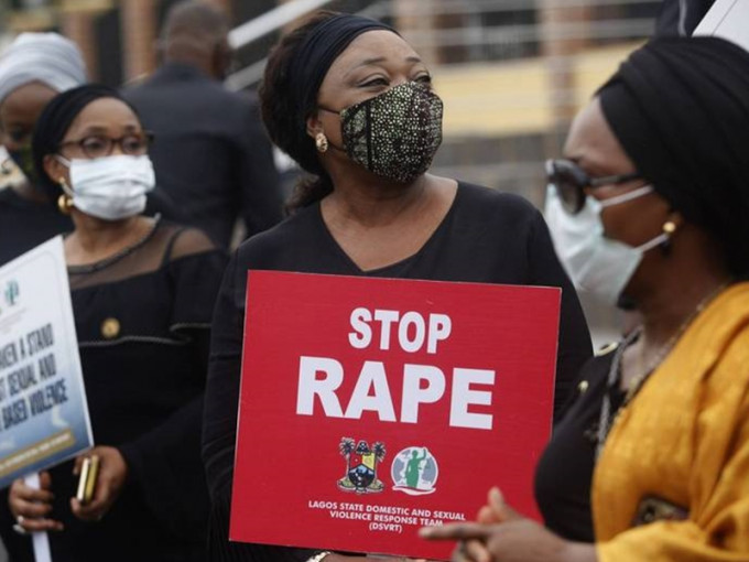 尼日利亚大幅增加的性暴力事件引发女性团体抗议。网上图片