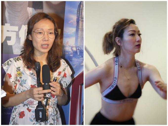 卓韻芝(左)讚鄭秀文(右)是健康瘦。