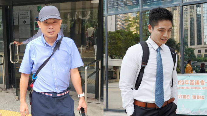 尹仲明（左)和葉鑫昇（右）向上訴庭申請上訴。資料圖片