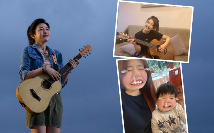 陳妍希為拍戲彈結他，之前囝囝4歲生日，她自彈自唱《小星星》送囝囝。