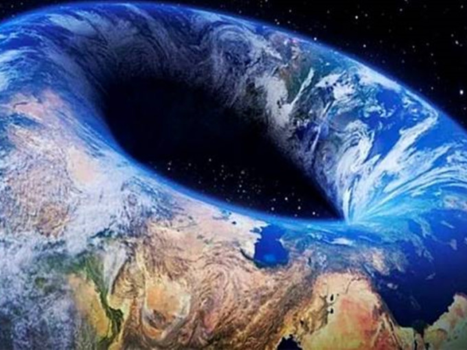 一名地平说学者提出地球是「冬甩」形状的论点，令外界相当震惊。 网图