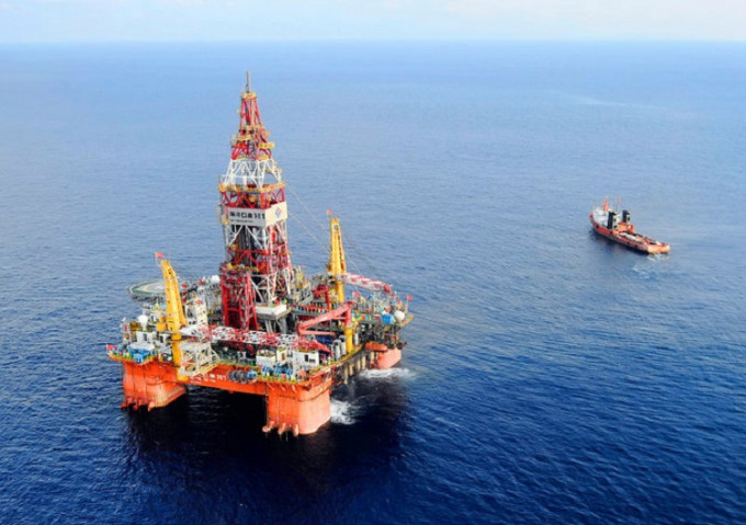 中國海洋石油981鑽井平台。新華社資料圖片