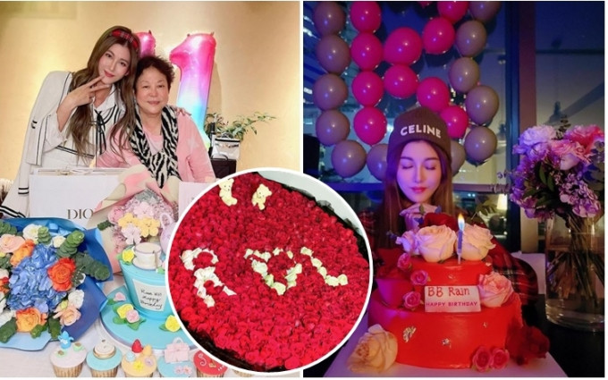 李彩華日前在上海慶祝生日，收到驚喜。