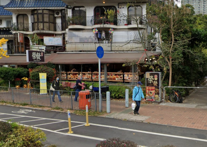 沙田田心村榮發燒味茶餐廳切雞飯被檢出含過量凝固酶陽性葡萄球菌。Google地圖截圖