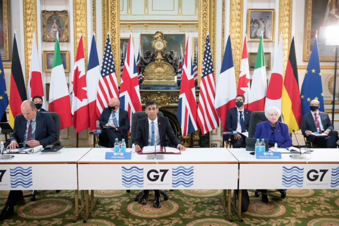 G7成員國的財長今年6月支持設定至少15%的全球性最低企業稅。路透社資料圖片