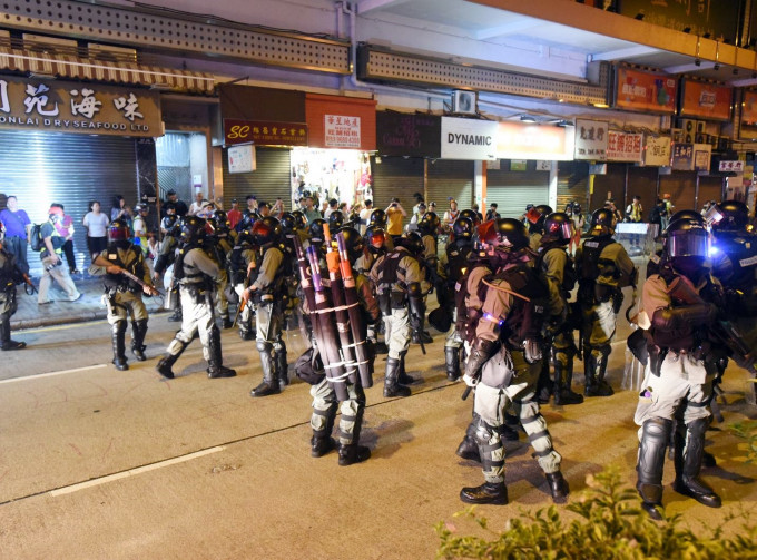 前年深水埗发生多次示威聚集事件。资料图片