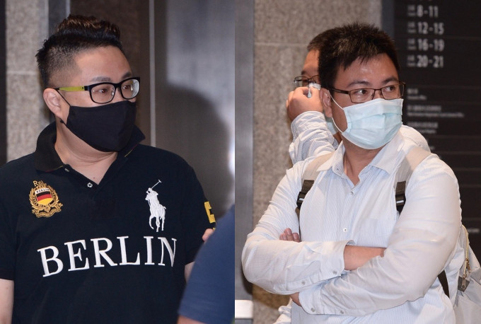 蕭源（左）、張國權（右）等4人涉非法收發保密的DSE試題及資料，被廉政公署落案起訴。