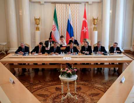 俄罗斯、伊朗及土耳其外长今天在莫斯科就叙利亚议题会面协商。