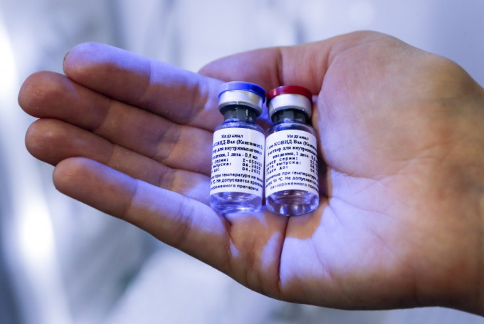 俄羅斯啟動新冠病毒疫苗第三階段臨床試驗。AP圖片