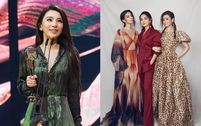 Hebe首夺最佳华语女歌手奖，两位好姊妹比她更激动。
