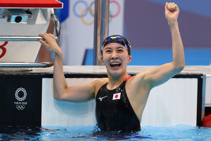 大桥悠依夺女子400米个人混合泳金牌。Reuters