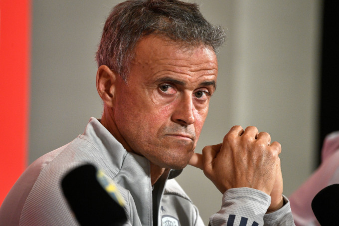 西班牙教练安历基对晋级世界杯决赛周充满信心。Reuters资料图片