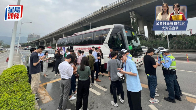 跟随「紫组」的传媒因没有佩戴安全带而收到深圳交通的「警告信」一封。