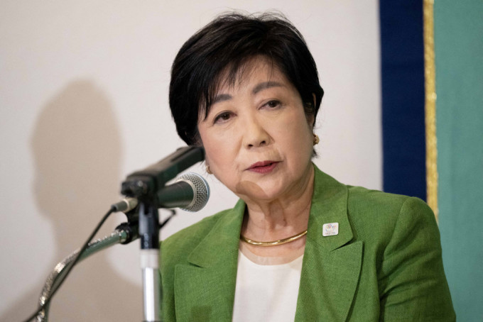 競逐連任的東京都知事的小池百合子收到死亡恐嚇。路透社