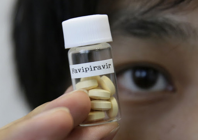 日本藥廠申請將「法匹拉韋」用於治療新冠病毒。（新華社圖片）