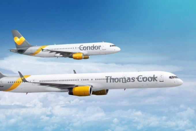 Thomas Cook旗下德国神鹰航空（Condor Airline )获德国3.8亿欧元贷款。（网图）