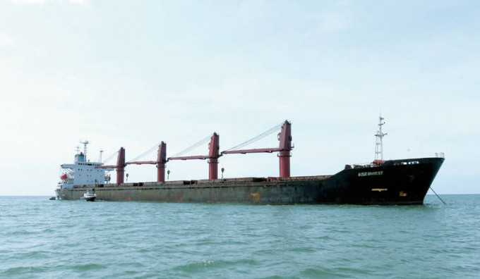 美国政府扣押北韩货轮「明智诚实号」。AP图片