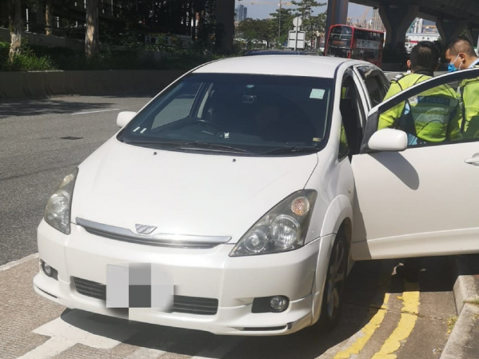 涉案私家車。警方圖片