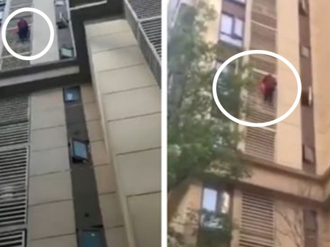 四川一名八旬婦患腦退化被反鎖家中，趁家人外出由15樓爬至5樓。網上圖片
