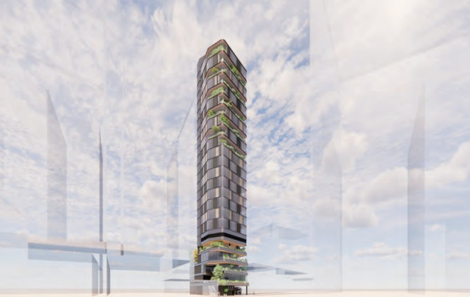 荃湾工厦申放宽地积比及高限，拟建1幢楼高28层商厦。
