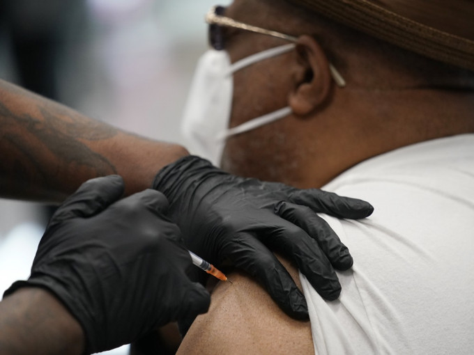 全美已施打超过7500万剂新冠疫苗。AP图片