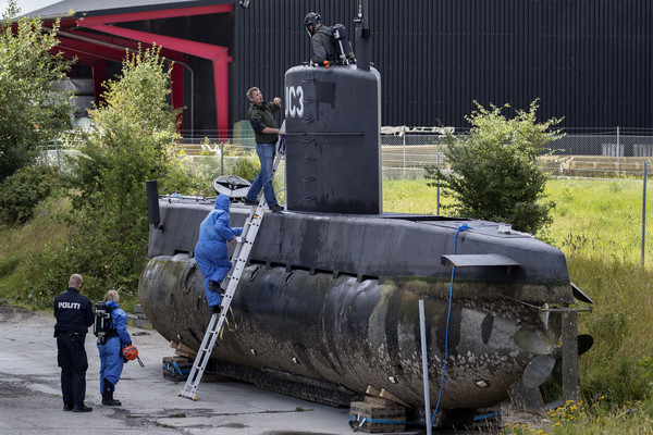 丹麥潛艇疑遭刻意弄沉。網上圖片