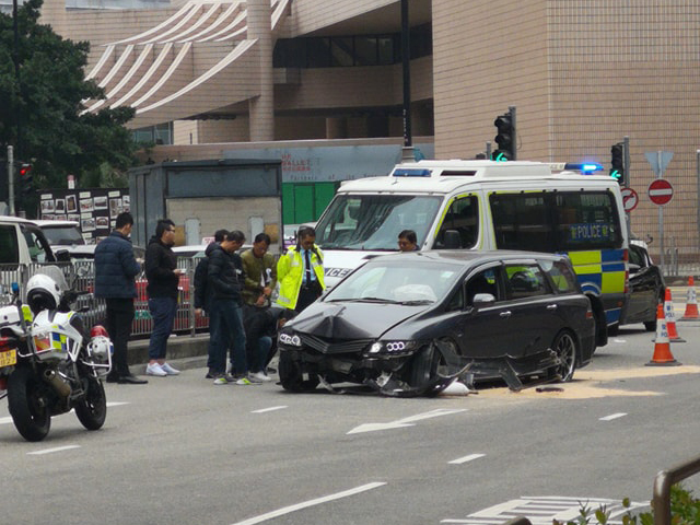 涉事車輛。香港突發事故報料區F/網民Joe Wai‎圖