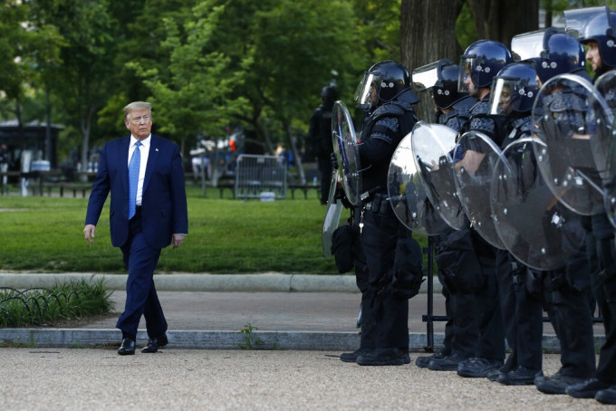 特朗普下令國民警衛軍撤離華盛頓。AP資料圖片