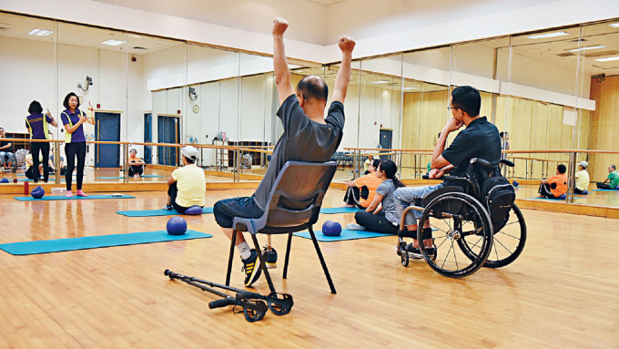 康文署举办「残疾人士体育训练计划」，提供一系列的免费体育训练课程供合资格人士报名参加。资料图片