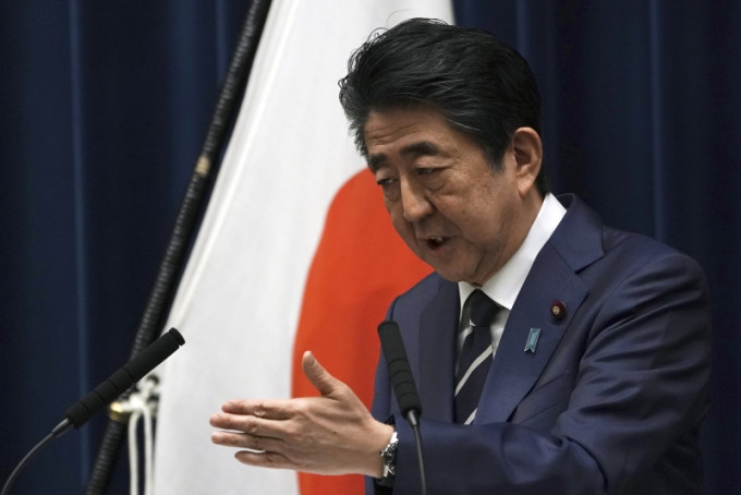 日本首相安倍晋三表示，针对新冠肺炎疫情，现在还不是发布「紧急事态宣言」的状况。AP资料图片