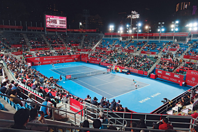今年的香港網球公開賽入座率理想，今日決賽的門票一早售罄。