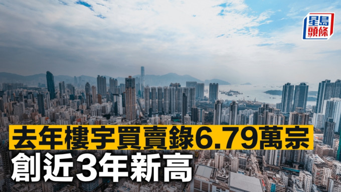 去年樓宇買賣錄6.79萬宗 創近3年新高