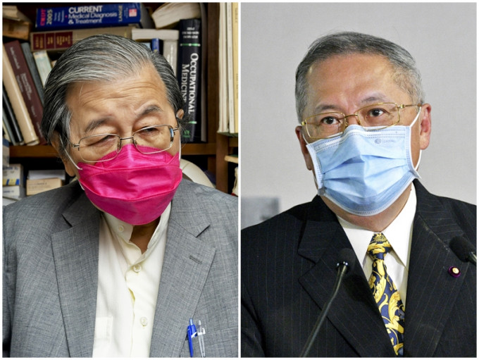 医学会会长蔡坚（左）及自由党立法会议员张宇人（右）。资料图片