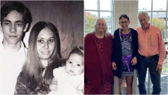 美妇1岁几时遭保母带走51年，终与父母重聚。 twitter图