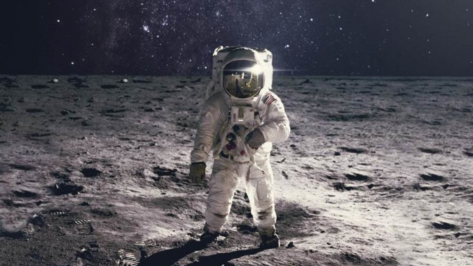 圖為美國登月太空人。資料圖片